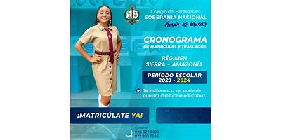 COLEGIO DE BACHILLERATO SOBERANÍA NACIONAL