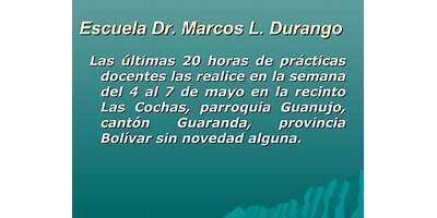EEB MARCOS L DURANGO