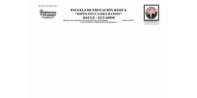 ESCUELA DE EDUCACION BASICA HIPOLITO CAMBA RAMOS