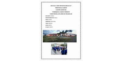 ESCUELA DE EDUCACIÓN BÁSICA JOSÉ BENIGNO GRIJALVA