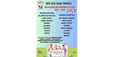 ESCUELA DE EDUCACION BASICA JOSE ISAAC MONTES