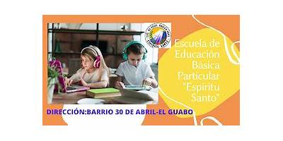 ESCUELA DE EDUCACIÓN BÁSICA PARTICULAR ESPIRITU SANTO