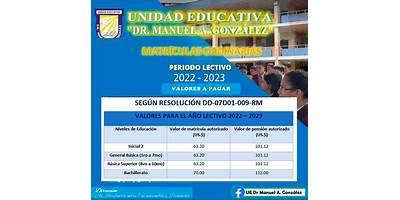 UNIDAD EDUCATIVA PARTICULAR DR MANUEL A GONZALEZ