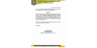 ESCUELA DE EDUCACIÓN BÁSICA ARCELIA GERMAN