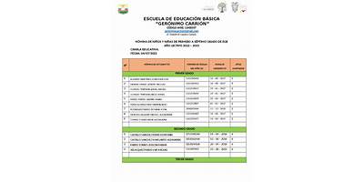 ESCUELA DE EDUCACION BASICA GERONIMO CARRION